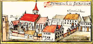 Pfarrkirch in Falkenberg - Koci parafialny, widok oglny